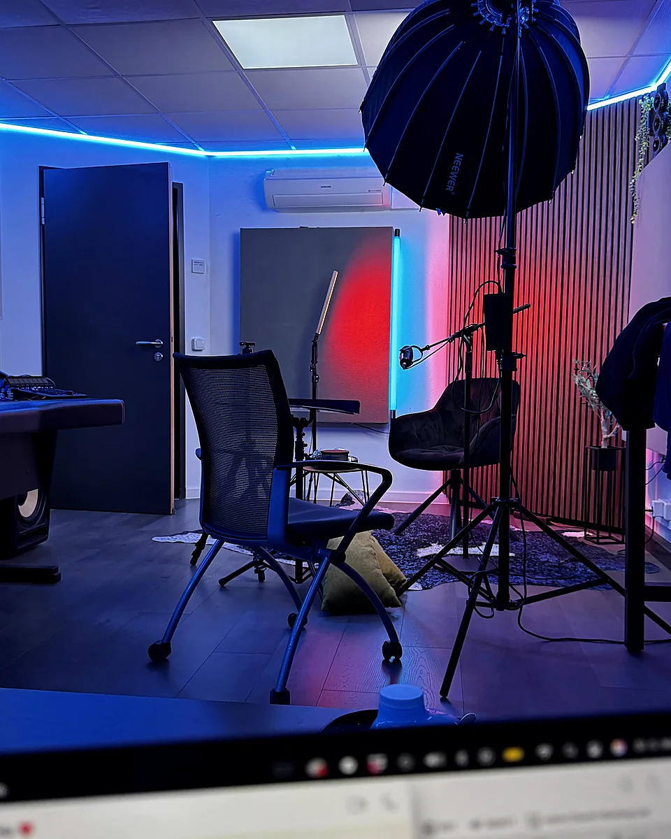 Blick hinter die Kulissen der Videopodcast-Produktion